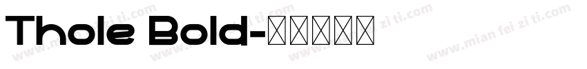 Thole Bold字体转换
